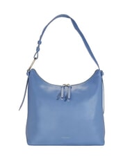 COCCINELLE MALORY Schultertasche aus geh&auml;mmertem Leder Blau - Damentaschen - 1