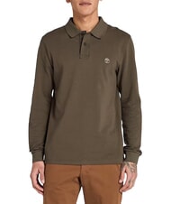 TIMBERLAND MILLERS RIVER Lang&auml;rmliges Poloshirt Grabblatt - Herren-Polo-Shirts/Herren-Polo-Shirt/Herrenpoloshirt/Herrenpoloshirts - 1
