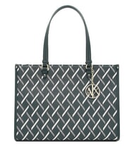 ARMANI EXCHANGE A|X LOGO ALL OVER Schultertasche mit Schultergurt Beat Green / Beat Green - Damentaschen - 1