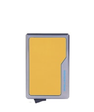 PIQUADRO BLUE SQUARE Harter Kartenhalter Gelb - Brieftaschen Herren - 1