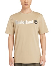 TIMBERLAND KENNEBEC RIVER LINEAR LOGO Baumwoll t-shirt Zitronenpfeffer - Herren-T-Shirts - 1