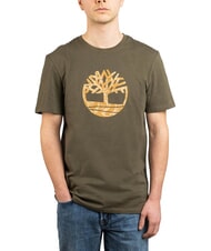 TIMBERLAND KENNEBEC RIVER Baumwoll-T-Shirt Grabblatt - Herren-T-Shirts - 1