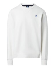 NORTH SAILS ROUND LOGO Sweatshirt mit Rundhalsausschnitt aus Baumwolle M&auml;usespeck - Sweatshirts Herren - 1