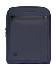 PIQUADRO ORION Schultertasche, iPad-Halterung, Ledermix Blau - Umh&auml;ngetaschen Herren - 1