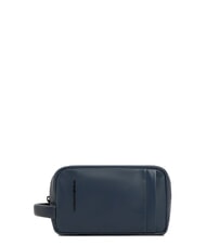 PIQUADRO W137 Kosmetikkoffer aus Leder Blau - Beauty-Case - 1