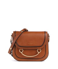 THE BRIDGE LUCE Mini-Schultertasche aus Leder Cognac / Gold - Damentaschen - 1