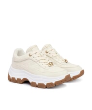 GUESS BERRETT2 Klobige Turnschuhe CREME - Damenschuhe - 1