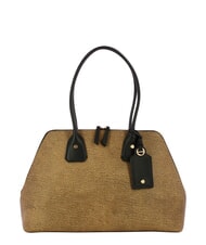 BORBONESE GEMINI Umh&auml;ngetasche natur op / schwarz - Damentaschen - 1