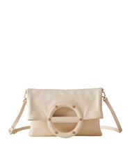 BORBONESE VIS-A-VIS Umh&auml;ngetasche wei&szlig;e Baumwolle - Damentaschen - 1