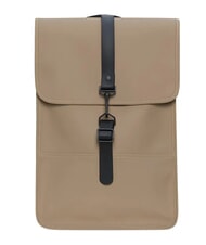 RAINS BACKPACK MINI Wasserdichter Rucksack Beige - Rucks&auml;cke f&uuml;r Schule &amp; Freizeit - 1