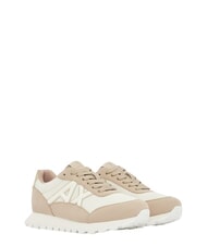 ARMANI EXCHANGE DROP MICROSUEDE Sneaker mit seitlichem Logo - Damenschuhe