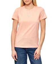 GUESS MINI STRASS TRIANGLE Baumwoll-T-Shirt Cosmic Vanilla Cold - T-Shirts und Tops f&uuml;r Damen - 1