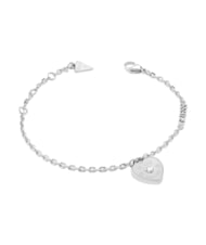 GUESS AMORE Armband, Solit&auml;r-Herzanh&auml;nger SILBER - Armb&auml;nder - 1