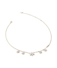GUESS WHITE LOTUS Halskette aus Gelbgold, Motiv mit mehreren Lotusbl&uuml;ten Gold - Halsketten - 1