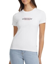 GUESS JEANS SS CN SLIM Kurzarm-T-Shirt purwei&szlig; - T-Shirts und Tops f&uuml;r Damen - 1