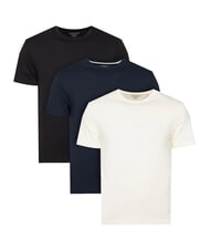 GUESS JEANS REGULAR LOGO Set mit drei T-Shirts Ozean wei&szlig; schwarz co - Herren-T-Shirts - 1