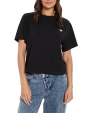 GUESS JEANS BOXY MINI TRIANGLE Baumwoll-T-Shirt - T-Shirts und Tops f&uuml;r Damen