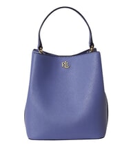 RALPH LAUREN REESE Handtasche mit Schulterriemen aus Leder Carson Blue - Damentaschen - 1