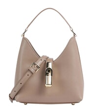FURLA IRIDE Mini-Schultertasche aus Leder grau - Damentaschen - 1