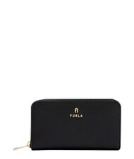 FURLA CAMELIA Rei&szlig;verschlussgeldb&ouml;rse aus Leder Schwarz - Brieftaschen Damen - 1