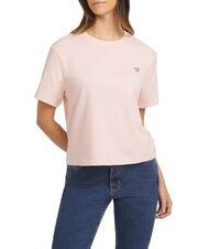 GUESS JEANS BOXY MINI TRIANGLE Baumwoll-T-Shirt - T-Shirts und Tops f&uuml;r Damen