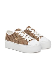 GUESS JOEZI4 Turnschuhe Beige / Braun - Damenschuhe - 1