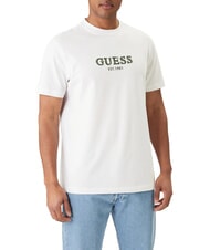 GUESS LOGO CONTRAST Baumwoll-T-Shirt purwei&szlig; - Herren-T-Shirts - 1