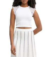 GUESS MILLIE Spitze purwei&szlig; - T-Shirts und Tops f&uuml;r Damen - 1