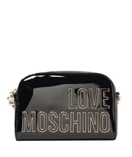 LOVE MOSCHINO ENAMELED Schultertasche, gl&auml;nzend Schwarz - Damentaschen - 1
