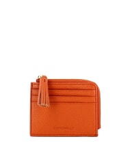 COCCINELLE TASSEL Kartenetui mit Rei&szlig;verschluss aus geh&auml;mmertem Leder - Brieftaschen Damen