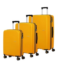 AMERICAN TOURISTER SUMMER HIT Kabinen- + Mittel- + Gro&szlig;-Trolley-Set - Trolleyset