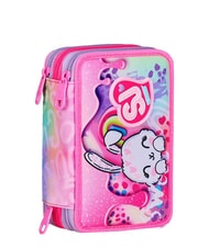 SJGANG FANTASYS GIRL Federm&auml;ppchen mit 3 Rei&szlig;verschl&uuml;ssen zartes Flieder - Etuis und Zubeh&ouml;r - 1