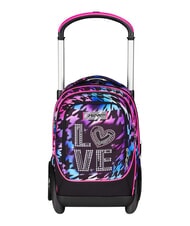 SEVEN GLOW LOVE Abnehmbarer 2-Rad-Trolley-Rucksack - Rucks&auml;cke mit Trolleyfunktion