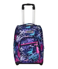 SEVEN GRAFFITIMIX 2-r&auml;driger Trolley-Rucksack, fest montiert - Rucks&auml;cke mit Trolleyfunktion