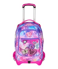 SJGANG TINYPATCH GIRL 3-r&auml;driger Trolley-Rucksack, abnehmbar - Rucks&auml;cke mit Trolleyfunktion