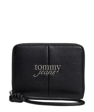 TOMMY HILFIGER TJ BOLD Geldb&ouml;rse mit Rei&szlig;verschluss und M&uuml;nzfach Schwarz - Brieftaschen Damen - 1