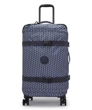 KIPLING SPONTANEOUS M Mittlerer Trolley 3D K Blau - Halbharte Trolleys - 1