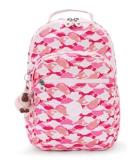 KIPLING SEOUL LAP Rucksack mit 15"-Laptopfach rosa Palme - Rucks&auml;cke f&uuml;r Schule &amp; Freizeit - 1