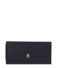 TOMMY HILFIGER TH ICON Gro&szlig;e Geldb&ouml;rse mit Klappe Schwarz - Brieftaschen Damen - 1