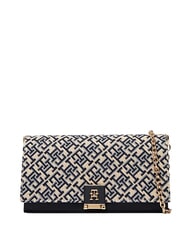 TOMMY HILFIGER TH HER Mini-Tasche mit Ketten-Schulterriemen blau mono - Damentaschen - 1