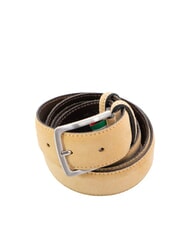 GAUD&Igrave; BASIC Lederg&uuml;rtel mit gepr&auml;gtem Logo BEIGE - G&uuml;rtel - 1