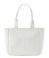 CALVIN KLEIN BOLD MONOGRAM Schulter-Eink&auml;ufer Wei&szlig;es Steinkraut - Damentaschen - 1