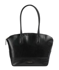 THE BRIDGE IOLANDA Leder-Schultertasche Schwarzes Gold - Damentaschen - 1