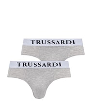 TRUSSARDI BASIC Packung mit 2 Slips grau meliert - Herrenslip - 1