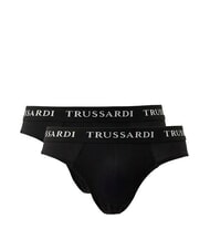 TRUSSARDI BRANDED ELASTIC Packung mit 2 Slips Schwarz - Herrenslip - 1