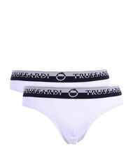TRUSSARDI DOUBLE ELASTIC Packung mit 2 Slips Wei&szlig; - Herrenslip - 1