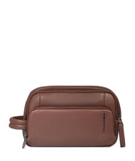PIQUADRO CRONUS Kosmetikkoffer aus Leder - Beauty-Case