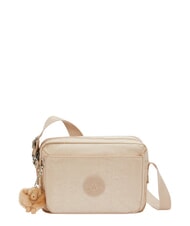 KIPLING ABANU M Schultertasche glitzerndes Beige - Damentaschen - 1