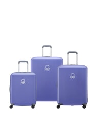 BENETTON UCB HARD Set mit 3 Trolleys: Kabinenwagen + mittelgro&szlig; + gro&szlig; - Trolleyset