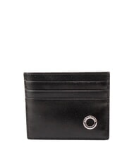 THE BRIDGE BIAGIO Flacher Kartenhalter aus Leder Schwarz - Brieftaschen Herren - 1